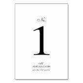 Moderne Monogram Typografie Script Bruiloft Kaart (Voorkant)