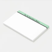 Moderne monogram van het bureau van Memo Nota Idea Post-it® Notes (Schuin)