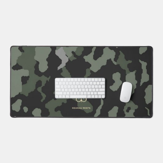 Moderne Monogram Visser Camouflage Bureaumat (Keyboard & Muis)