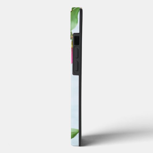 Moderne monogram Waterverf Roze Floral Case-Mate iPhone Case (Achterkant / Links)