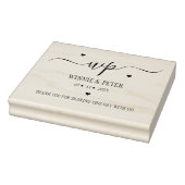 Moderne Monogram Weddenschap Rubberstempel (Stempel)