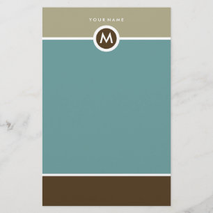 Moderne monogram - zakelijk of persoonlijk briefpapier