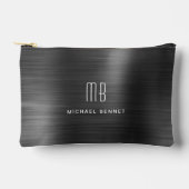 Moderne Monogram Zwart Etui (Voorkant)