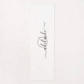 Moderne monogram zwart wit Yoga Mat (Voorkant)