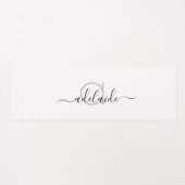 Moderne monogram zwart wit Yoga Mat (Voorkant (horizontaal))