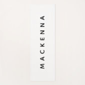 Moderne monogram zwart wit Yoga Mat (Voorkant)