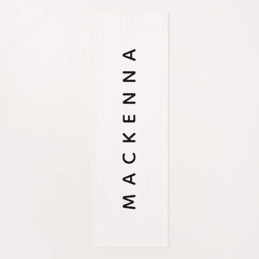 Moderne monogram zwart wit Yoga Mat (Voorkant)