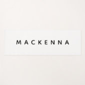 Moderne monogram zwart wit Yoga Mat (Voorkant (horizontaal))