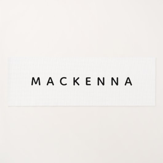 Moderne monogram zwart wit Yoga Mat (Voorkant (horizontaal))