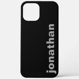 Moderne Monogram Zwarte Hoes-Case-Mate iPhone Hoes