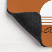 Moderne, monogramme minimale vormgeving Brown abst Muismat (Hoek)