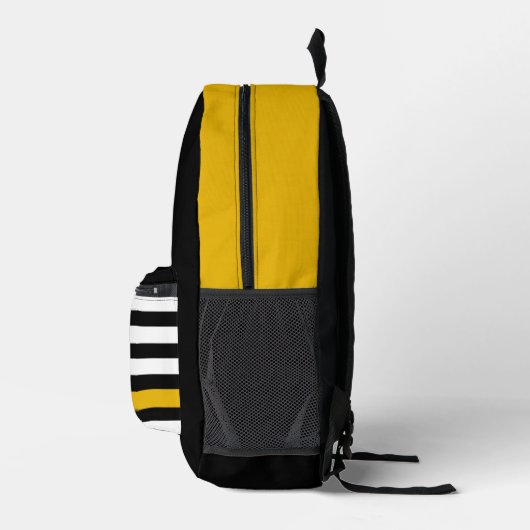 Moderne Monogrammed 911 Dispatcher Dunne Gouden li Bedrukte Rugzak (Rechts)