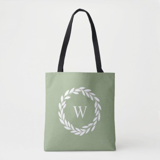 Moderne monogrammed Canvas tas (Voorkant)