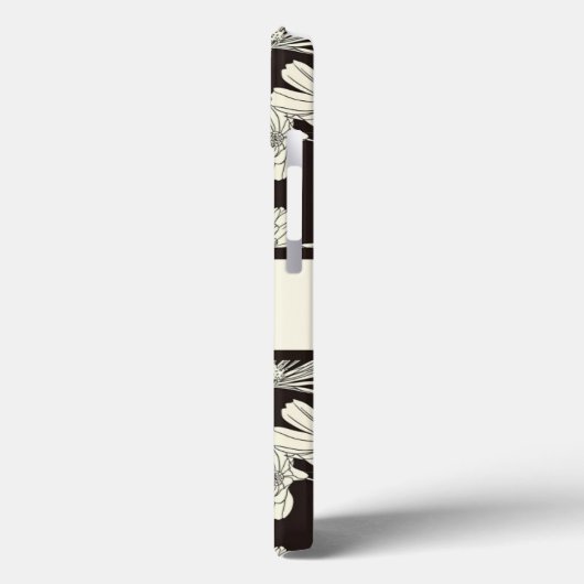 Moderne Monogrammed Floral iPad cases (Achterkant / Links)