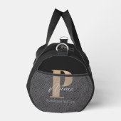 Moderne Monogrammed Initiaal P & Naam Gepersonalis Plunjezak (Rechts)