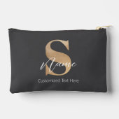Moderne Monogrammed Initiaal S & Naam Gepersonalis Etui (Achterkant)