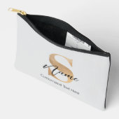 Moderne Monogrammed Initiaal S & Naam Gepersonalis Etui (Open)