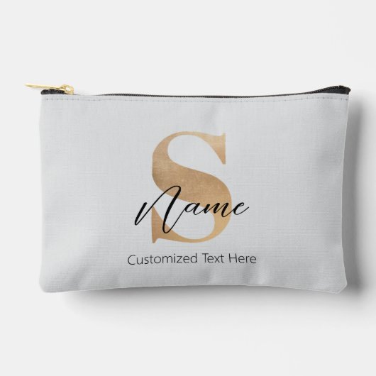 Moderne Monogrammed Initiaal S & Naam Gepersonalis Etui (Voorkant)