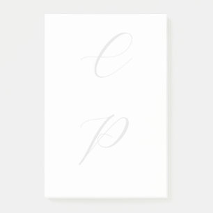 Moderne Monogrammed Kalligrafie Eenvoudige Naam Post-it® Notes
