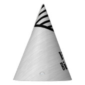 Moderne monogrammed line kunst feesthoedjes (Links)