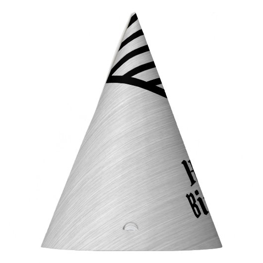 Moderne monogrammed line kunst feesthoedjes (Links)