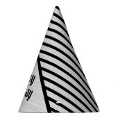 Moderne monogrammed line kunst feesthoedjes (Rechts)