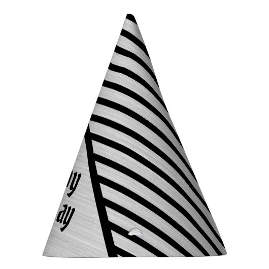 Moderne monogrammed line kunst feesthoedjes (Rechts)