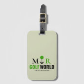 Moderne Monogrammed Logo voor een Golfer Bagagelabel (Voorkant (verticaal))