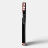 Moderne monogrammed Roos Gold Glitter Drivers Case-Mate iPhone Case (Achterkant / Links)