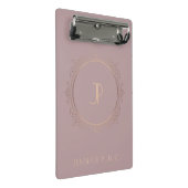 Moderne Monogrammed Sjabloon Trendy Elegant Mini Klembord (Schuin)