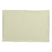 Moderne Monogrammed Solid Green Kussensloop (Achterkant-Links)