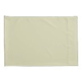 Moderne Monogrammed Solid Green Kussensloop (Achterkant-Rechts)