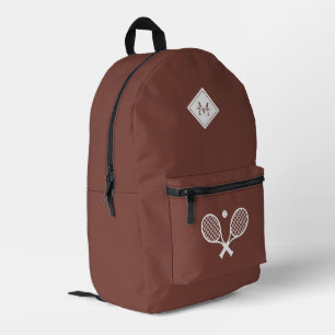Moderne Monogrammed Tennisser Minimalistische Prin Bedrukte Rugzak