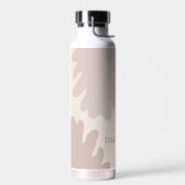 Moderne Monogrammed Waterfles (Links)