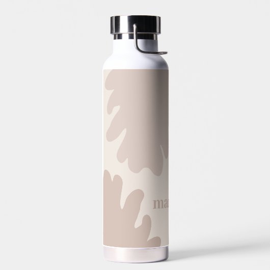 Moderne Monogrammed Waterfles (Links)