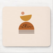 Moderne monogrammen Abstract design schattige kleu Muismat (Voorkant)