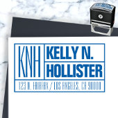 Moderne Monogrammen Naam of Adres Bedrijfs van de Zelfinktende Stempel