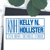 Moderne Monogrammen Naam of Adres Bedrijfs van de Zelfinktende Stempel