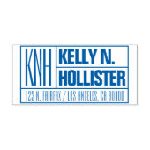 Moderne Monogrammen Naam of Adres Bedrijfs van de Zelfinktende Stempel (Design)