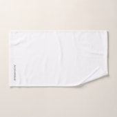 Moderne Monogrammen Naam Zwart-wit Bad Handdoek (Handdoek)