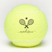 Moderne monogrammen tennisballen (Voorkant)