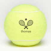 Moderne monogrammen tennisballen (Voorkant)