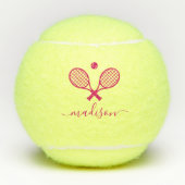 Moderne monogrammen tennisballen (Voorkant)