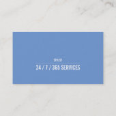 Moderne Monogrammen Visitekaartje (Achterkant)