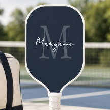 Moderne Monogramnaam Blauw