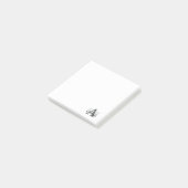 Moderne Monogramnaam Post-it® Notes (Schuin)