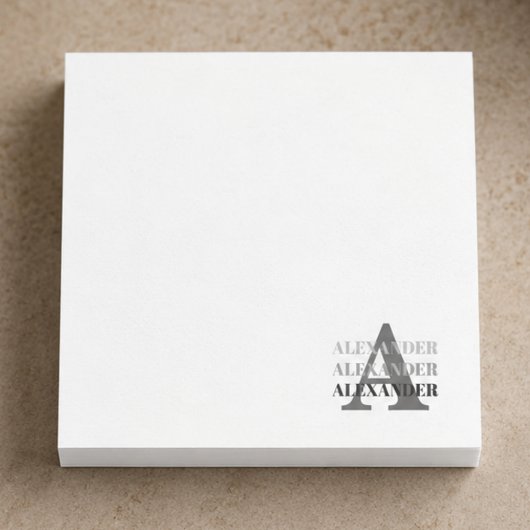 Moderne Monogramnaam Post-it® Notes