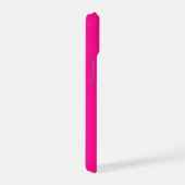 Moderne Monogramnaam Roze iPhone 15 Case (Rechterkant)