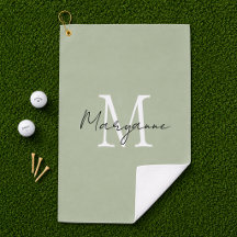 Moderne Monogramnaam Saliegroen