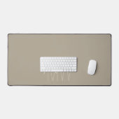 Moderne Monogramnaam Schrift Beige Bureaumat (Keyboard & Muis)